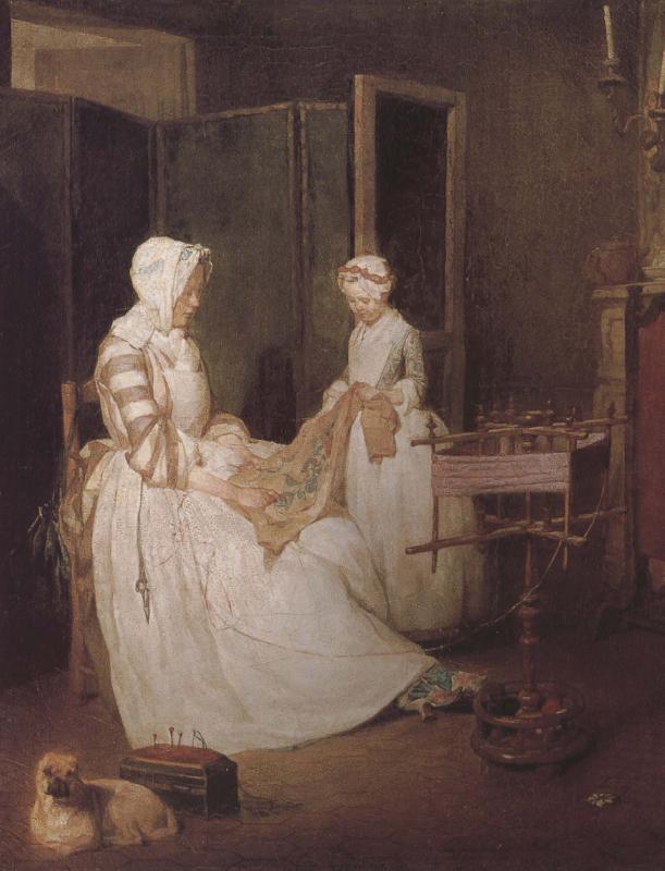 Jean Baptiste Simeon Chardin Hard-working mother